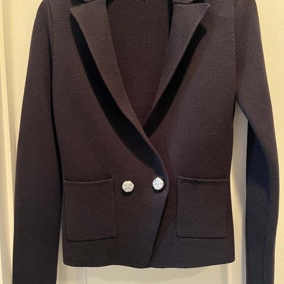 L’AGENCE Black Knit Blazer XS - Picture 1 of 5